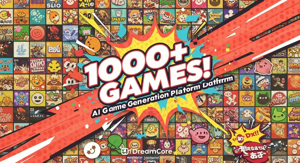 2025年7月11日発表：AIゲーム生成DreamCore投稿1000本突破の急成長