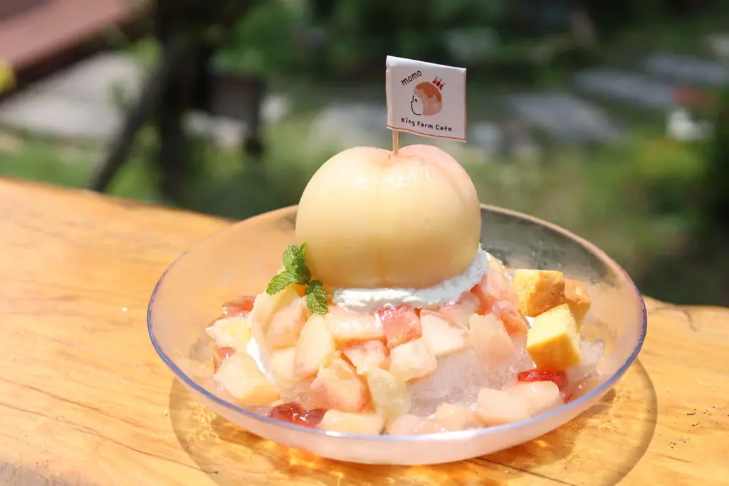 7/18開始！King Farm Cafeの贅沢桃かき氷が夏限定で登場