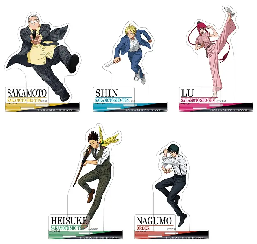 TVアニメ『SAKAMOTO DAYS』より、坂本やシンの描き下ろしイラストを使用した新商品が7月19日に発売！　それにあわせて、アニメイトでは特典「ポストカード」がもらえるフェアを開催!! 画像 2