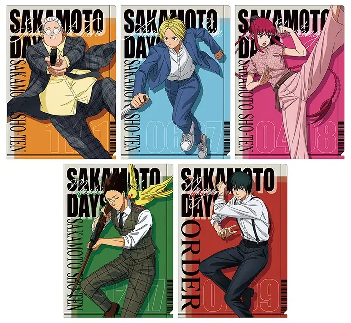 TVアニメ『SAKAMOTO DAYS』より、坂本やシンの描き下ろしイラストを使用した新商品が7月19日に発売！　それにあわせて、アニメイトでは特典「ポストカード」がもらえるフェアを開催!! 画像 4
