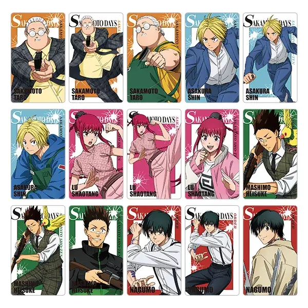 TVアニメ『SAKAMOTO DAYS』より、坂本やシンの描き下ろしイラストを使用した新商品が7月19日に発売！　それにあわせて、アニメイトでは特典「ポストカード」がもらえるフェアを開催!! 画像 5