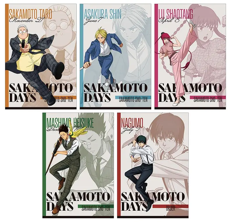 TVアニメ『SAKAMOTO DAYS』より、坂本やシンの描き下ろしイラストを使用した新商品が7月19日に発売！　それにあわせて、アニメイトでは特典「ポストカード」がもらえるフェアを開催!! 画像 9