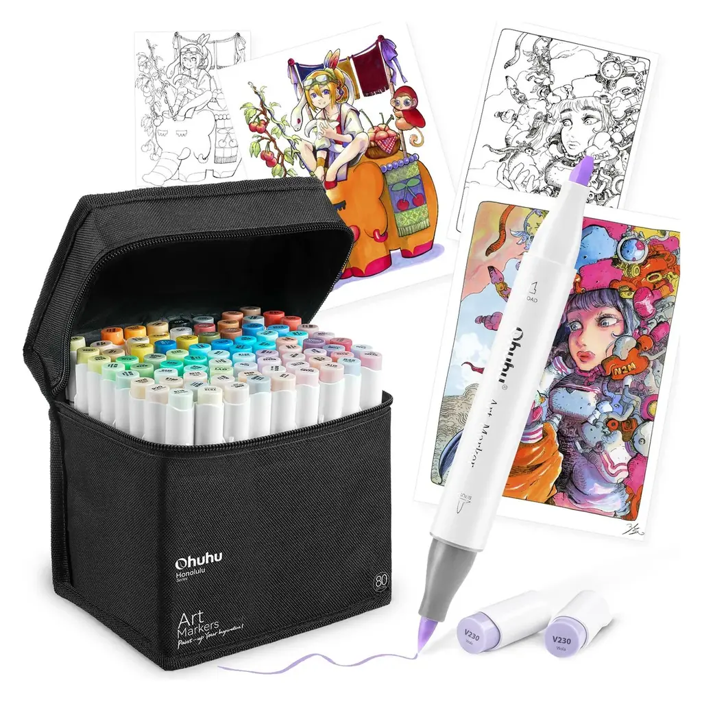【SNSキャンペーン】Ohuhu＜イラストマーカー80色セット＞が当たる！プレゼントキャンペーンを実施中！ 画像 2