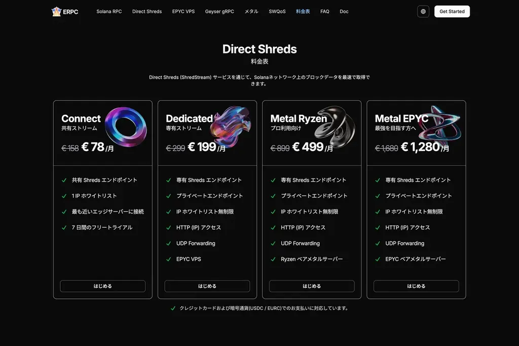 ERPC、Solana最速の専有ShredStream「Ryzen Metal」NYリージョン完売御礼 画像 2