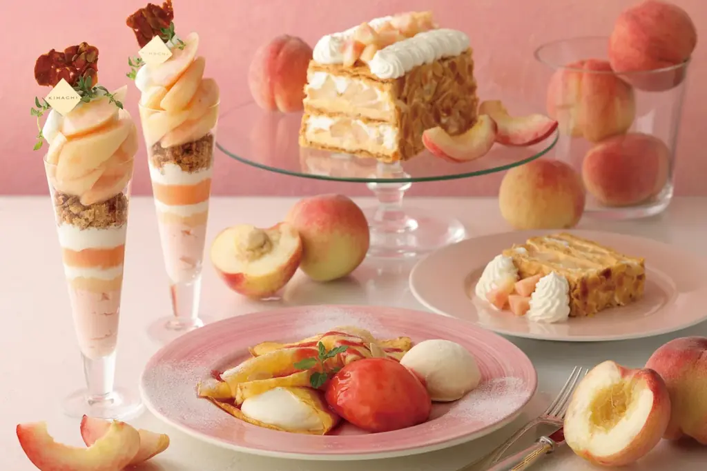 7/16開始！キハチ カフェの旬の桃を楽しむピーチスイーツフェア