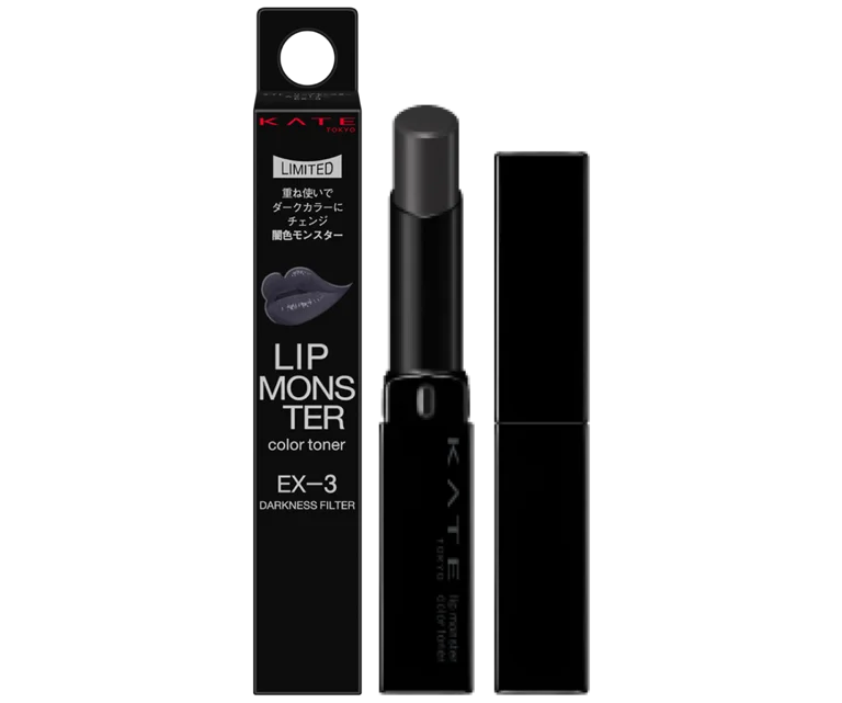 「リップモンスターカラートナー」からダークな闇色が2025年7月19日（土）より限定発売。口紅の上から重ねるだけで色変化＆モンスター化して落ちにくい！ 画像 2