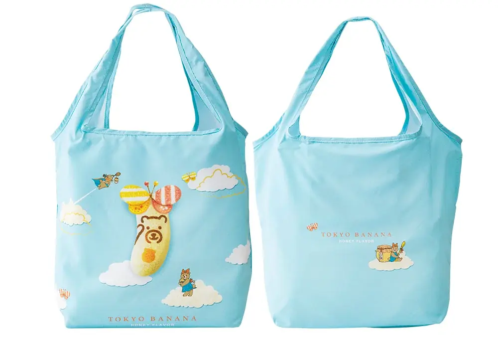 【羽田空港限定】『東京ばな奈くまッス』デザインのポーチ＆エコバッグが付いたスペシャルセットが新発売！ 画像 3