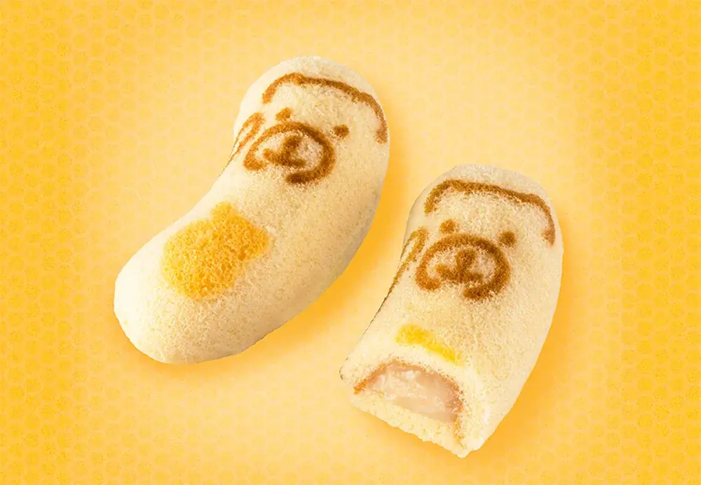 【羽田空港限定】『東京ばな奈くまッス』デザインのポーチ＆エコバッグが付いたスペシャルセットが新発売！ 画像 5