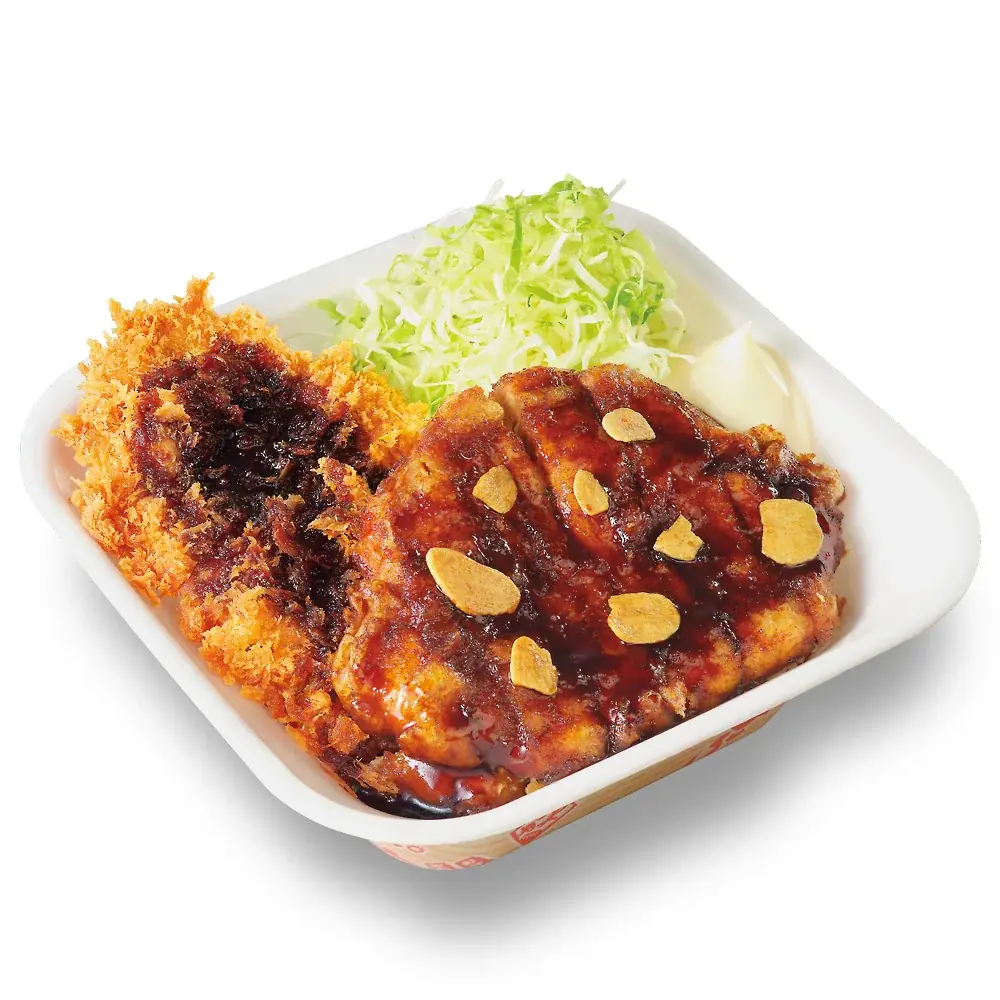 【にんにく香る夏のがっつり】トンテキとチキンカツの合い盛り「かつや」に新登場! 画像 4
