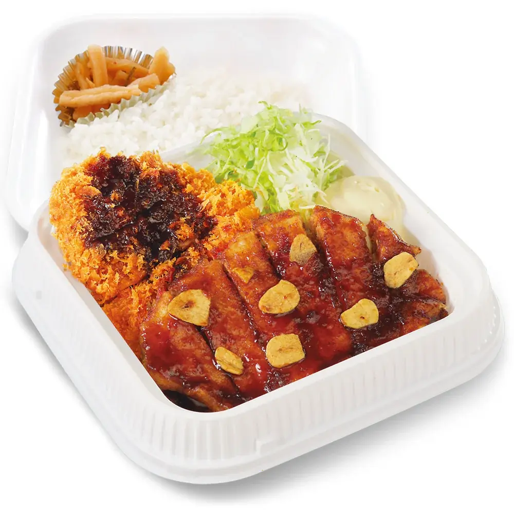 【にんにく香る夏のがっつり】トンテキとチキンカツの合い盛り「かつや」に新登場! 画像 5