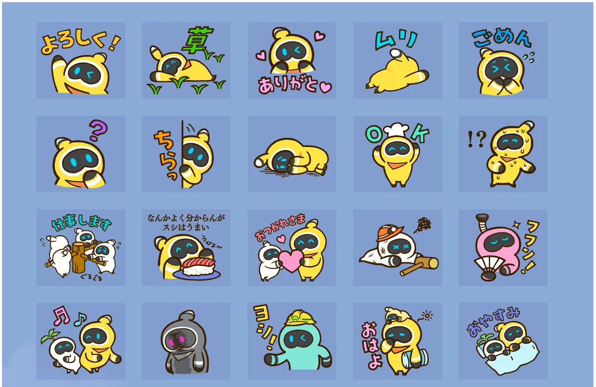 PCゲーム『Omega Crafter™(オメガクラフター)』LINEスタンプを発売 画像 2