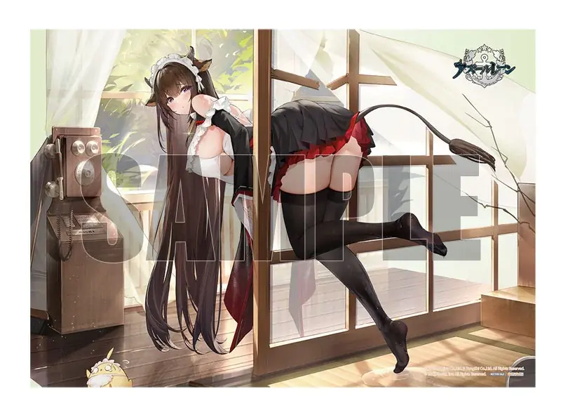 『アズールレーン』より、重桜に所属する運送艦「樫野」が着せ替え「つまずきトラブルメイド」の姿でフィギュア化。 画像 3