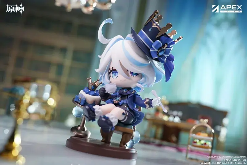 『原神』より、「フリーナ・甘い午後の讃美歌 ちびキャラフィギュア」が登場。あみあみにて予約受付中。 画像 2