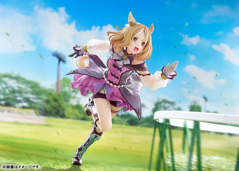 ゲーム『ウマ娘 プリティーダービー』より「ナリタトップロード」を、SSRサポートカード[桃色のバックショット]をモチーフにした姿で立体化。 画像 5