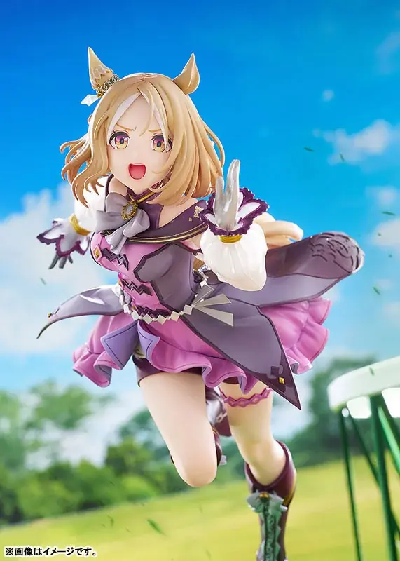 ゲーム『ウマ娘 プリティーダービー』より「ナリタトップロード」を、SSRサポートカード[桃色のバックショット]をモチーフにした姿で立体化。 画像 8