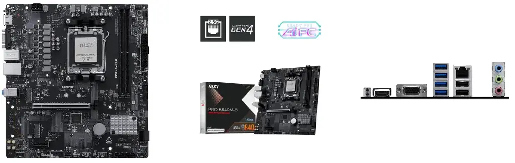 MSI、パソコン工房限定発売のB850 / B840マザーボード「PRO B850M-P WIFI」、「PRO B840M-B」を発売 画像 2