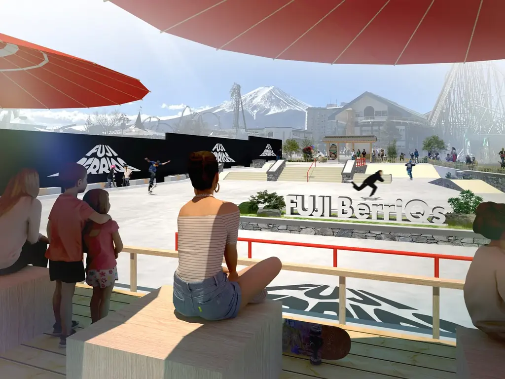 【富士急ハイランド】「THE BERRICS」プロデュースによるスケートボードエリア『FUJI BerriQs SKATE PLAZA』2025年8月23日(土)オープン! 画像 5