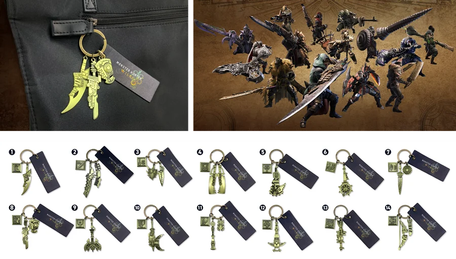 モンハン　チャーム　太刀 7月16日発売！モンハン武器モチーフの重厚キーチャーム全14種