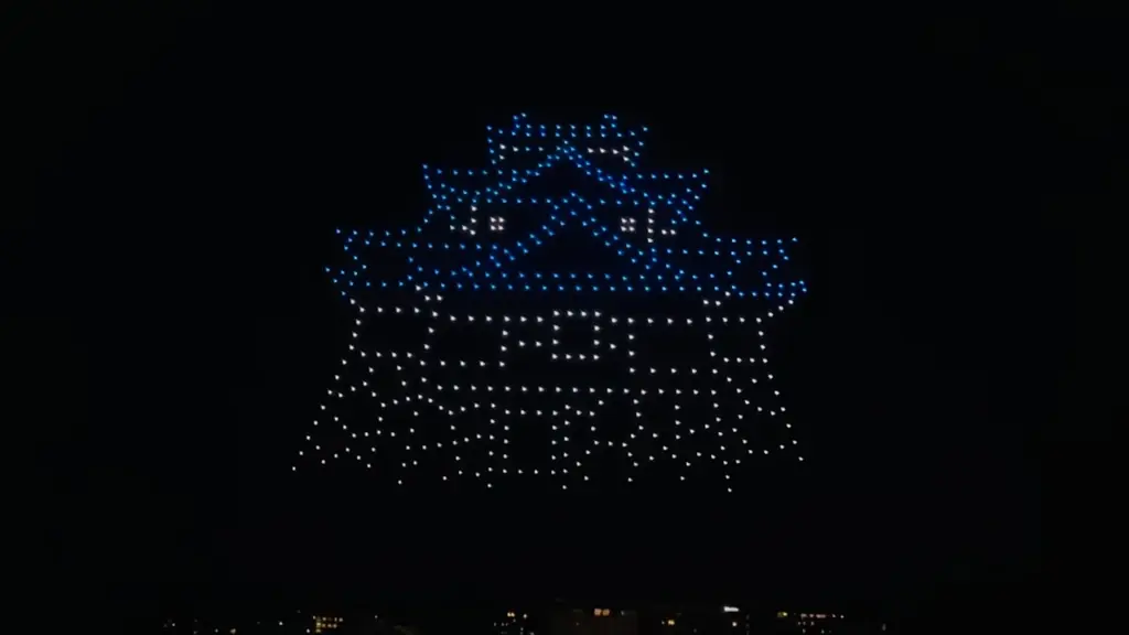2025年8月2日・3日開催、松江水郷祭で888機ドローンショー