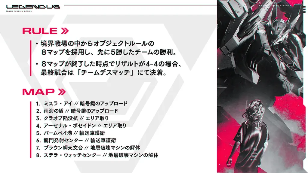 「ZETA DIVISION」所属SHAKAが主催する『LEGENDUS Mecha BREAK Supported by Amazing Seasun Games 』開催決定！ 画像 2