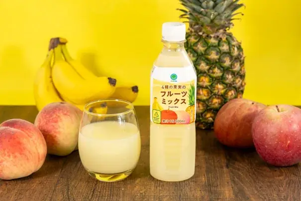 年間約17万本の捨てられてしまうバナナを救出！ もったいないバナナを使用した4種の果実と国産ミルクの「フルーツミックス500ml」 画像 1