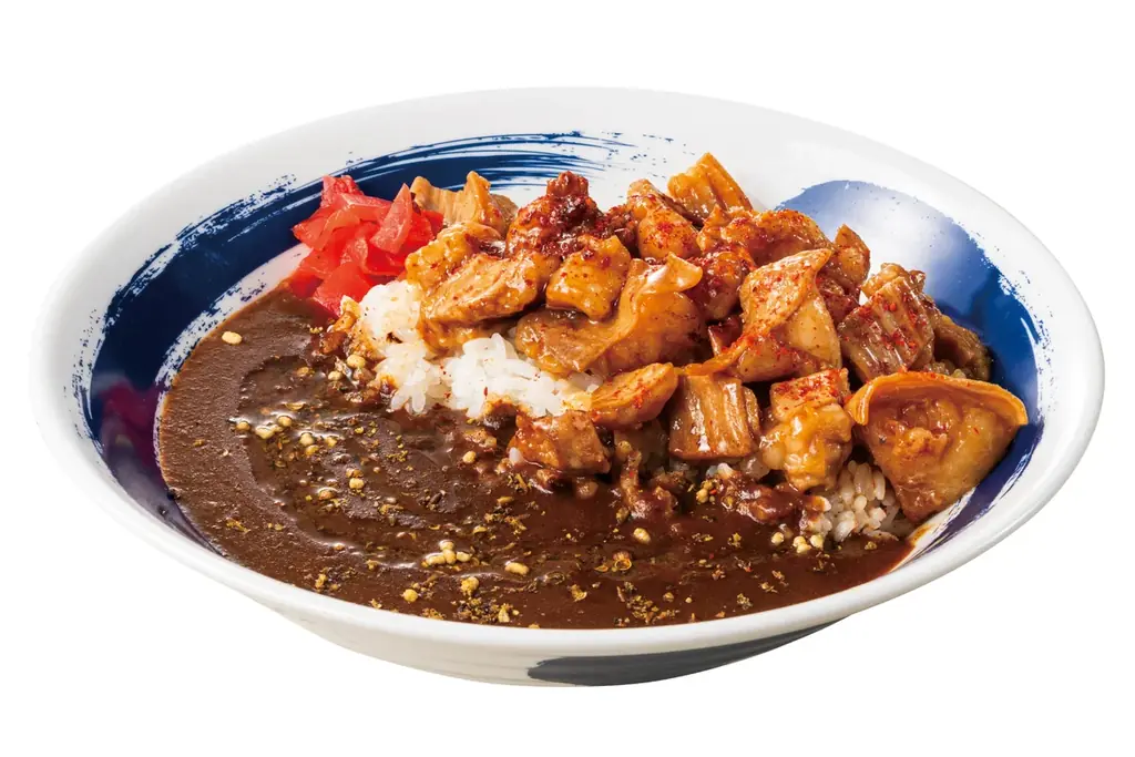 【人気No.1をカレーで】肉盛りでいつもの煮込みも一度に「牛もつカレー」肉めし岡もとに新登場 画像 2