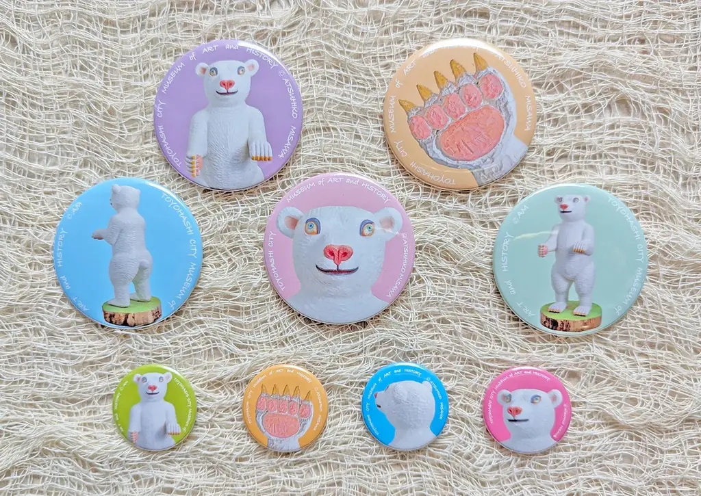 7月19日発売！三沢厚彦シロクマ缶バッジが豊橋市美術博物館に登場