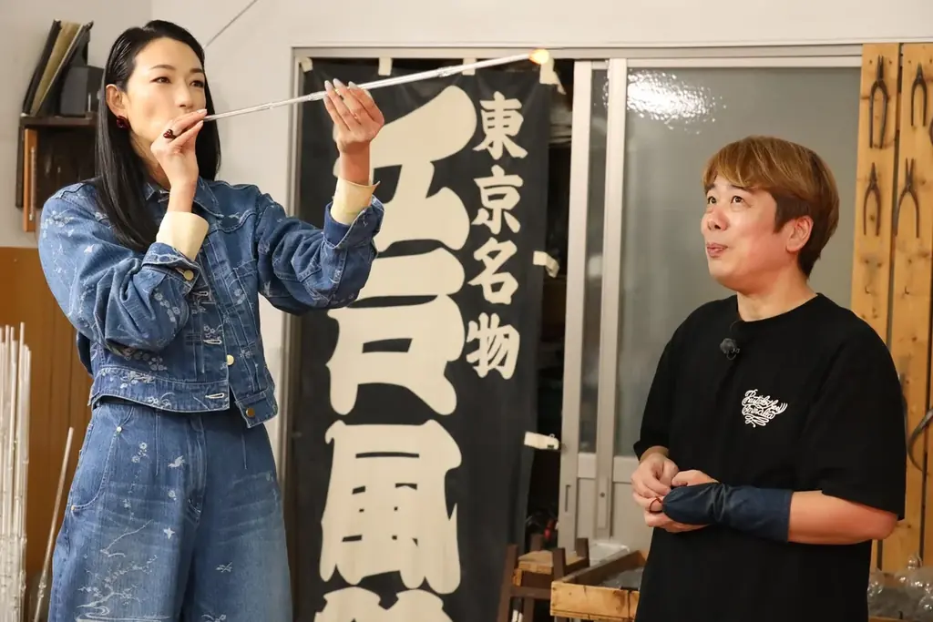 冨永愛の宙吹き挑戦