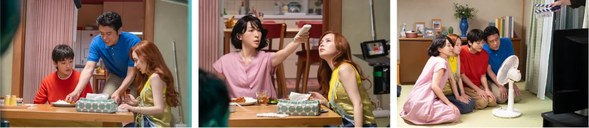 「やかんの麦茶」が描く「やかんの家族だゾ！」高橋文哉さん・原田泰造さん・麻生久美子さん・畑芽育さんが演じる野原一家が春日部でついに勢揃い！「野原一家ファイヤーだゾ！」篇7月22日（火）公開 画像 3