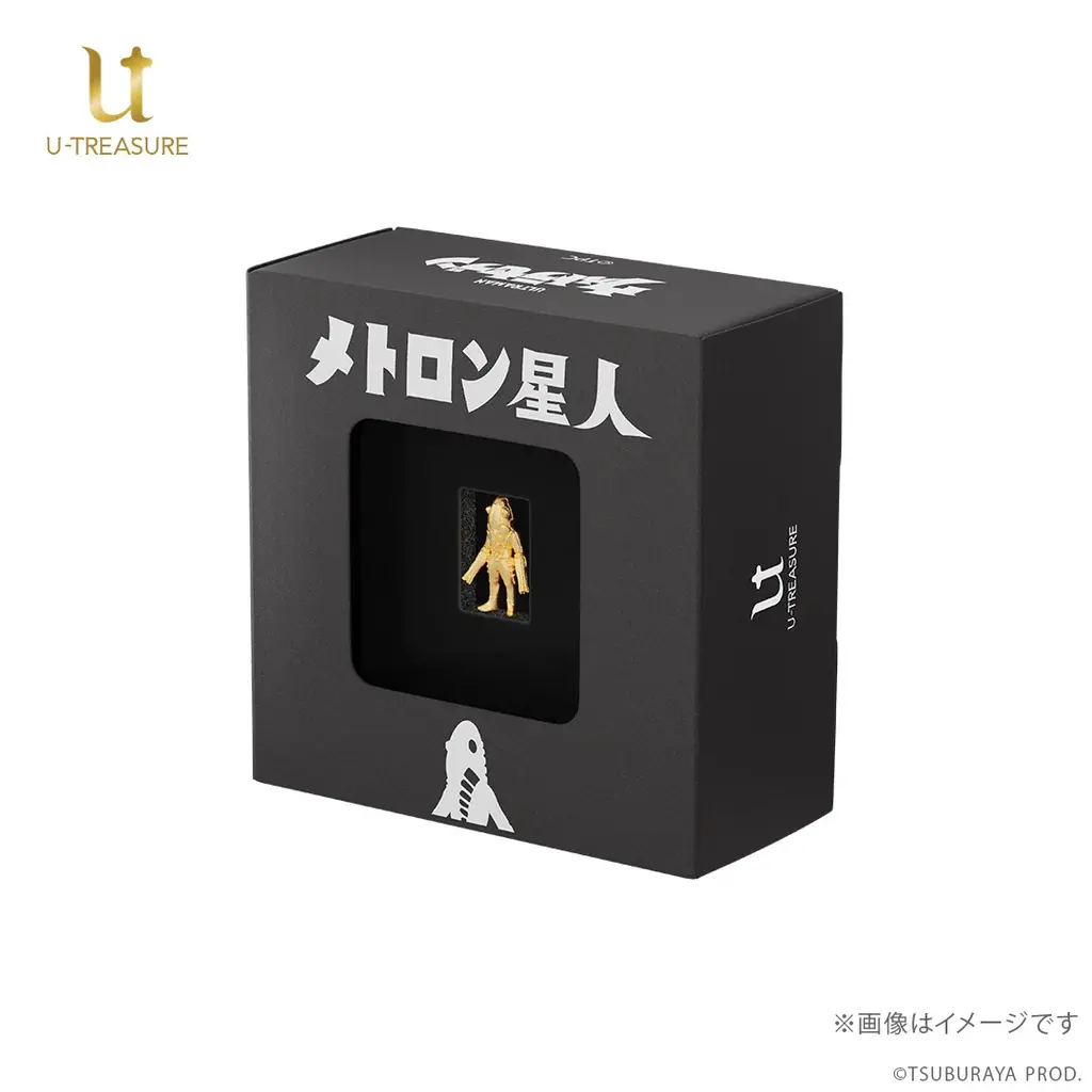 【メトロン星人】純金ミニフィギュア。300体限定、シリアルナンバー入りの特製シール付き！専用の木製コレクションケースでお届け 画像 10