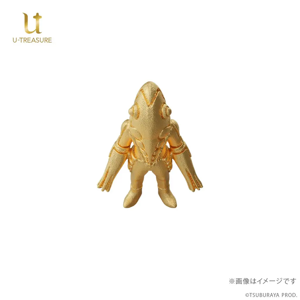 【メトロン星人】純金ミニフィギュア。300体限定、シリアルナンバー入りの特製シール付き！専用の木製コレクションケースでお届け 画像 8