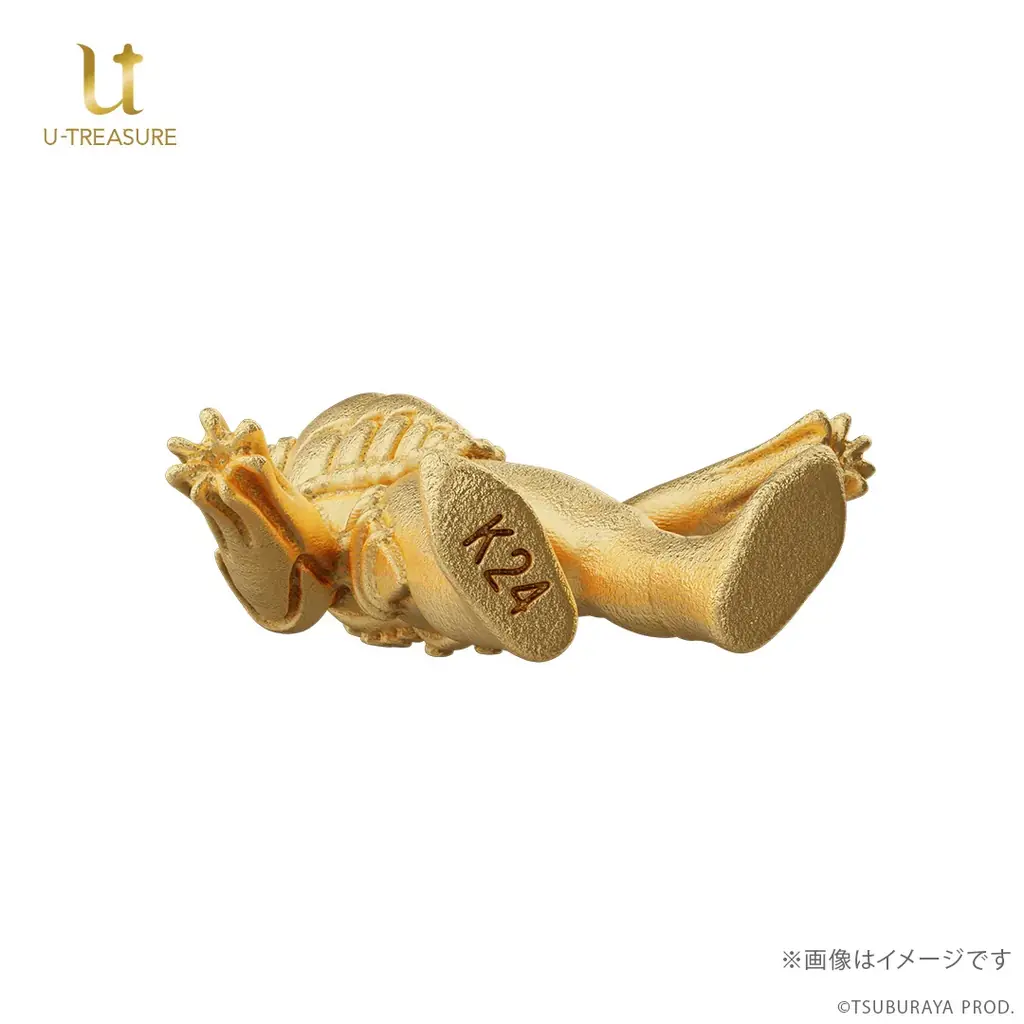 【メトロン星人】純金ミニフィギュア。300体限定、シリアルナンバー入りの特製シール付き！専用の木製コレクションケースでお届け 画像 9