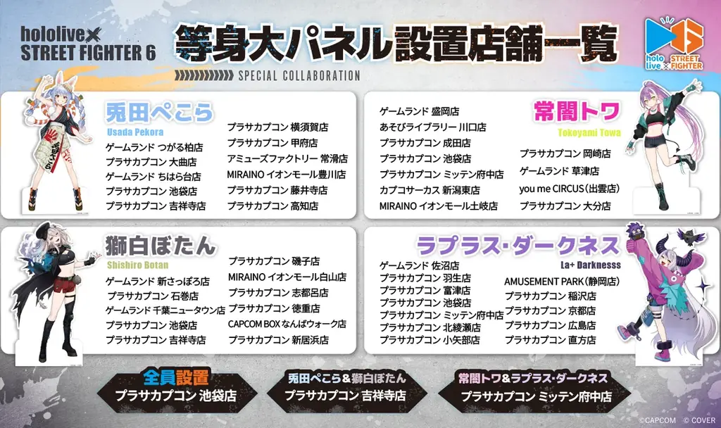 『ストリートファイター6』と「ホロライブ」のコラボ第1弾が開催! ホロライブタレントがファイター達の元へ弟子入りし、特別な衣装で登場! 限定プライズ景品&コラボカフェで盛り上がろう! 画像 4