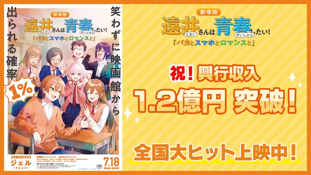 遠井さん映画特典クリアスタンド配布は7月25日から！興収1.2億円突破の話題作