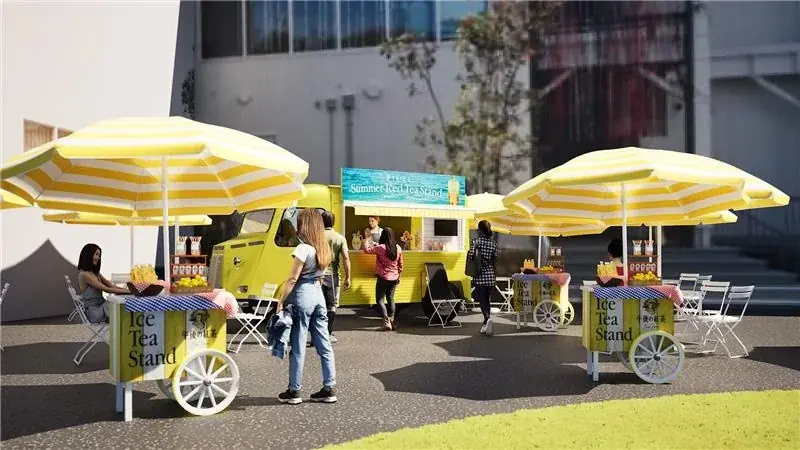 夏のアイスティースタンド