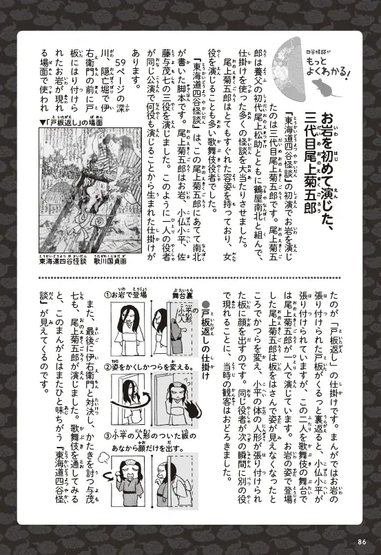 【日本のエンタメの原点】学研学習まんがシリーズから、江戸の名作「四谷怪談・雨月物語」「南総里見八犬伝」を2冊同時発売！ ＜予約受付中＞ 画像 6