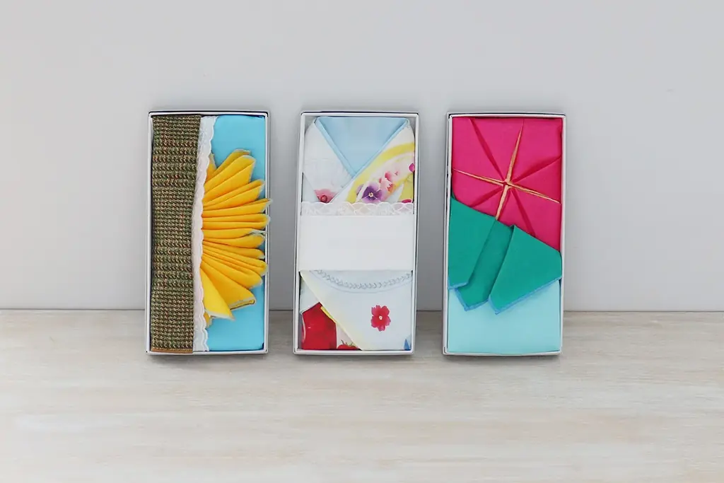 朝顔や向日葵など、夏の贈り物にぴったり!まるで折り紙アート「HANDKERCHIEF ORIGAMI ART」第2弾を期間限定で発売 画像 6