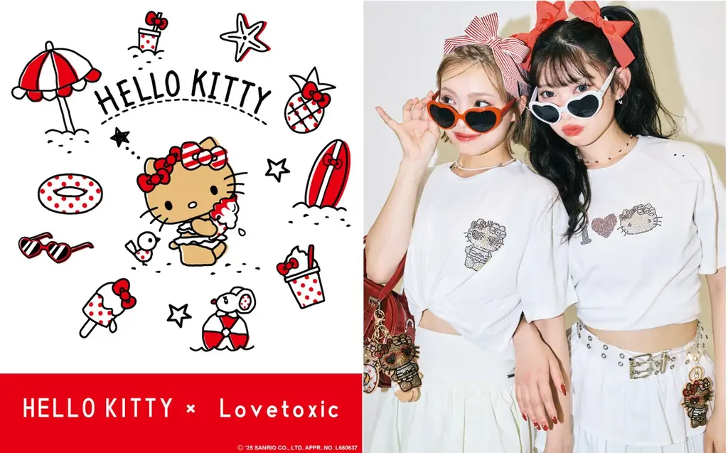7月23日発売！日焼けハローキティの夏向けLovetoxic新作アイテム