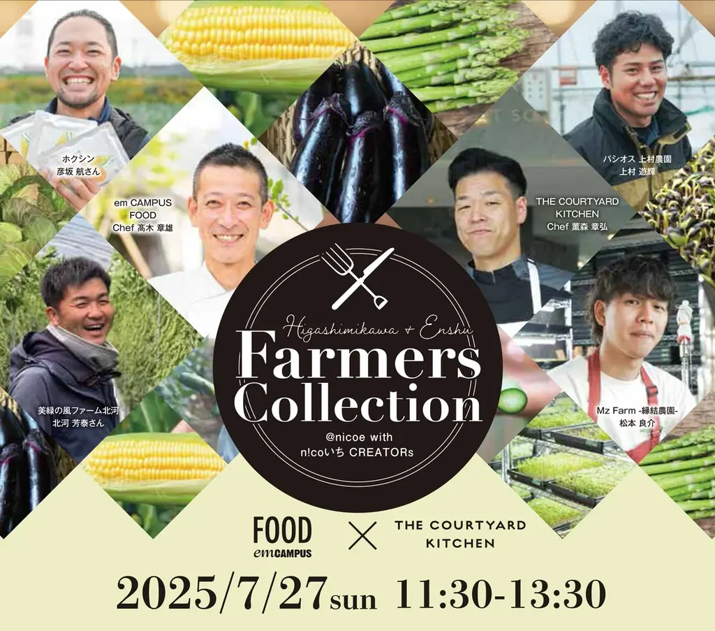 7月27日開催「FARMERS COLLECTION」東三河×遠州の夏野菜ランチ体験
