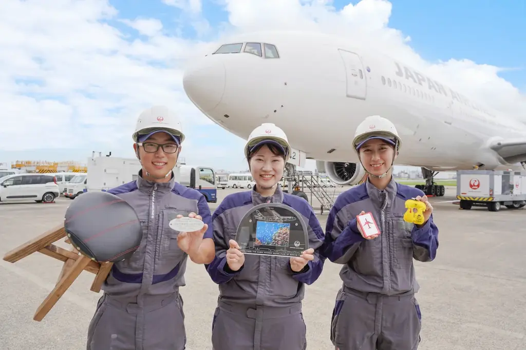 【高島屋限定/希少】日本航空　JAL アップルサイクル　パーツディスプレイ マニアックすぎる… JAL アップサイクル商品、横浜高島屋で限定