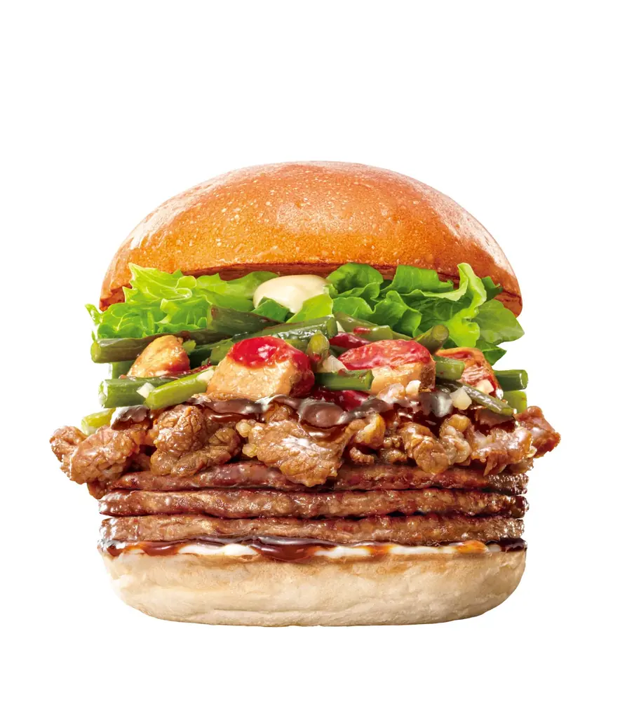 【ロッテリア】ガツン！とニンニク！ボリュームたっぷり！スタミナ満点のバーガーが登場！ロッテリア「キング にんにく牛カルビバーガー」販売！ 画像 2