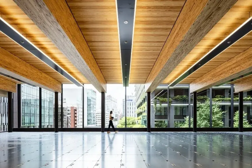 木造ハイブリッド構造の賃貸オフィスビル「第一生命京橋キノテラス」竣工のお知らせ 画像 2