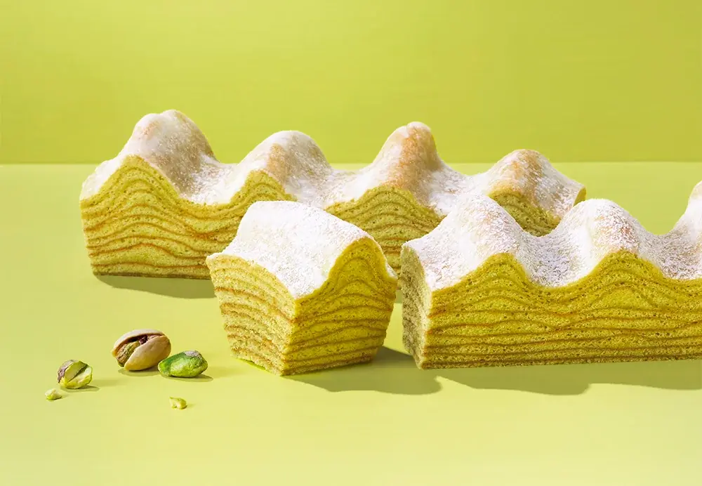 【名古屋】バームクーヘン専門店「ねんりん家」が期間限定OPEN。夏の新作『ピスタチオ香るマウントバーム』が名古屋駅初登場！ 画像 3