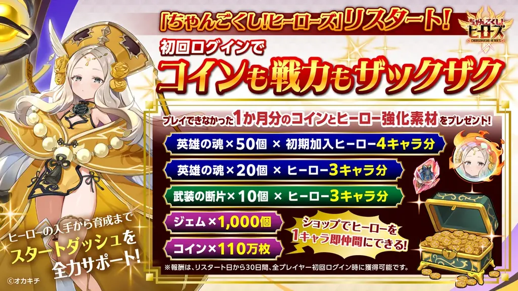 転生少女たちの幻想シューティングRPG『ちゃんごくし！ヒーローズ』7月23日(水) より再始動（リスタート）！ 画像 2