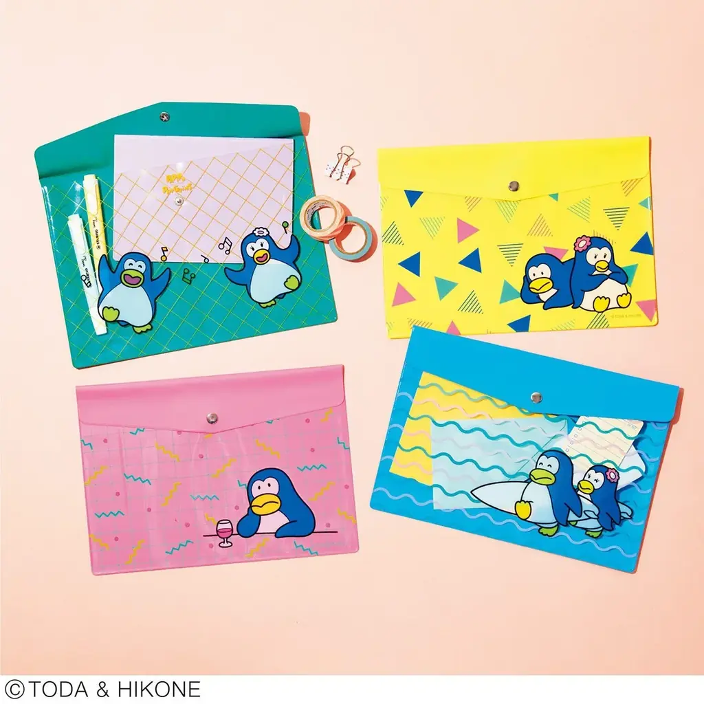 懐かしの「パピプペンギンズ」コラボグッズの新作がフェリシモから新登場！夏のお出かけが楽しくなるレトロポップなぬいぐるみポーチ＆タオル 画像 10