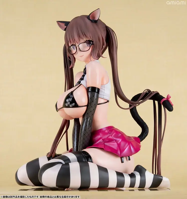 メガネ越しの瞳にキュン！人気イラストレーター魔太郎先生が描いた『いたずら猫-miumiu-』が立体化。 画像 17
