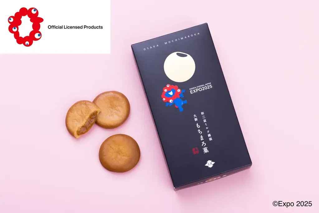 【2025大阪・関西万博】ミャクミャクシール付き！万博限定の和スイーツ「EXPO2025 大阪もちまろ菓 大納言あずき 6個入」新発売 画像 3