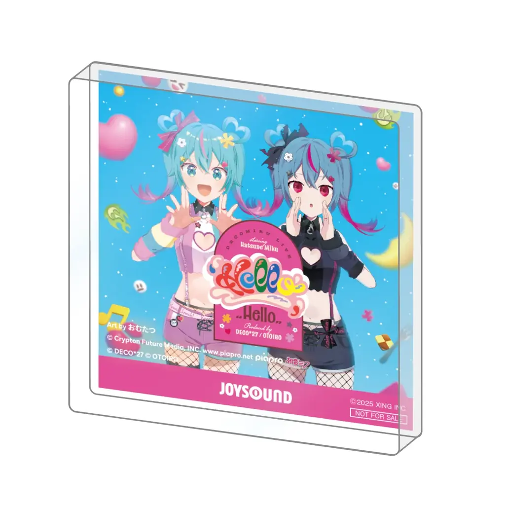 デコミク LIVE starring 初音ミク 『Hello』×JOYSOUND コラボキャンペーン開催！カラオケで課題曲を歌って、オリジナル待ち受け画像やオリジナルアクリルブロックが当たるチャンス！ 画像 2
