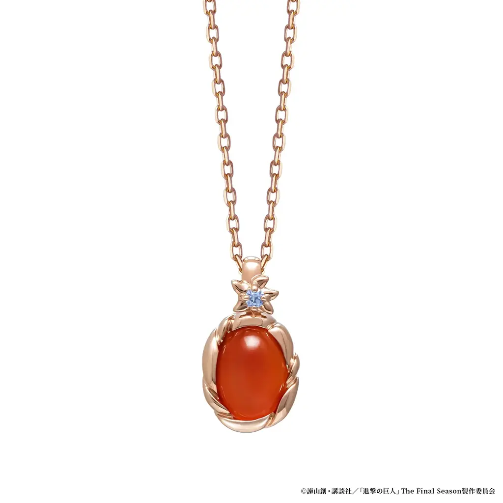 TVアニメ『進撃の巨人』の印象的な場面を胸元に――大ぶりな天然石で魅せるコラボジュエリー（全5種）登場！ 画像 4