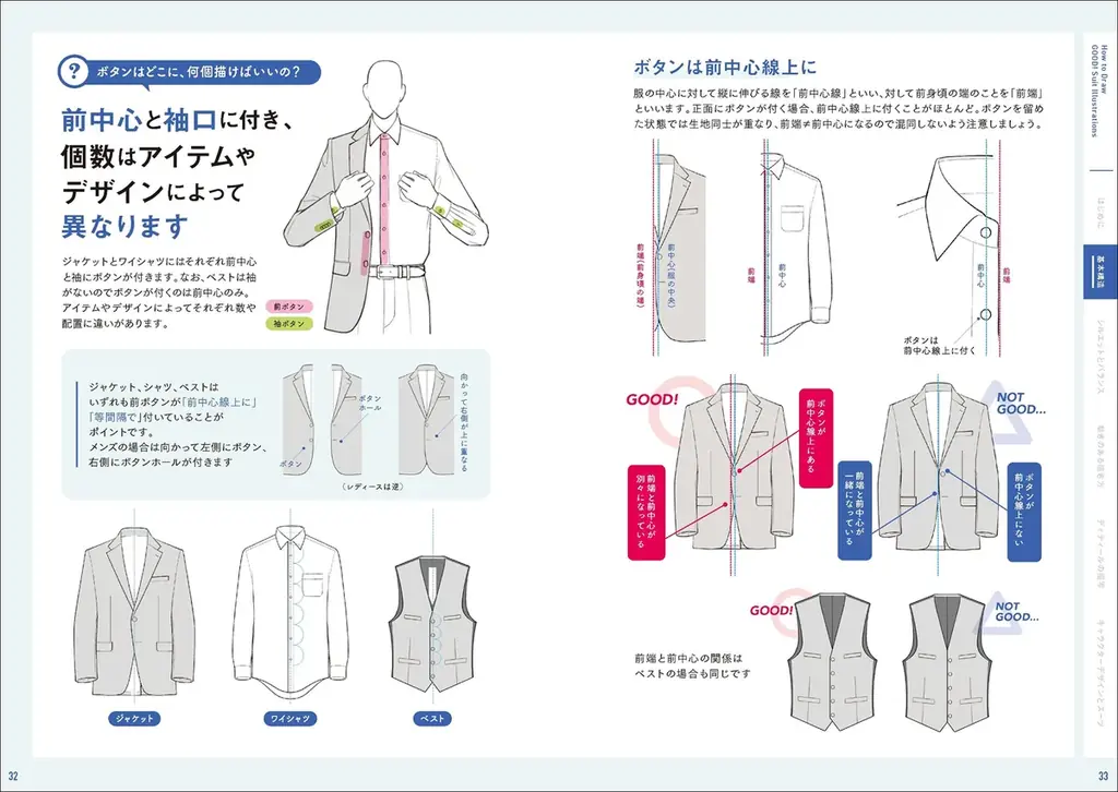 スーツの構造から着こなしのルール、ディティールまで徹底解説『Q＆A式 スーツイラストギモン解消 BOOK』8月発売 画像 3